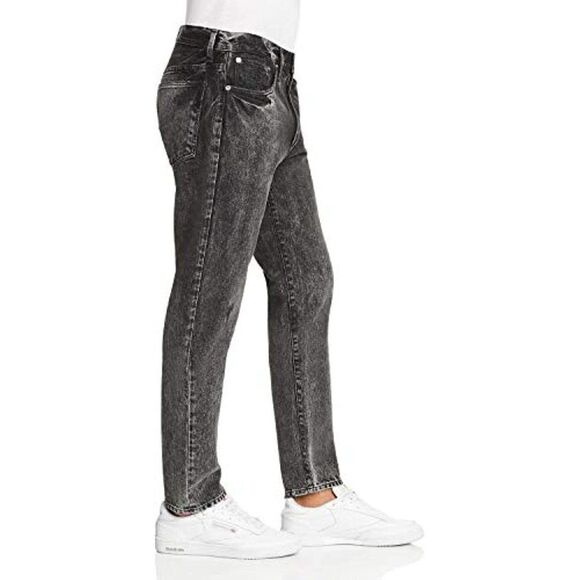 NewâAgolde Men USâ34 Black Jeans Tapered Slim Fit Denim WashedâCasualâCottonâ - Picture 4 of 14